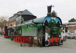 Die Warnem�nder Lokomotive steht wieder am Bahnhofsvorplatz.12.04.2026