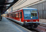 Der CFL-Trabbi 628 506 / 928 506 (95 82 0628 506-5 L-CFL / 95 82 0928 506-2 L-CFL) steht am 17 Juni 2013 im Bahnhof Luxemburg (Stadt).