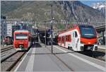 Zahlreiche Region Alpes EVO RABe 5 sind bereits Einsatz, so dass die RABe 525 NINA wohl in absehbarer Zeit aus dem Plandienst verschwinden werden, so dass es doch eine Aufnahme wert ist, beide