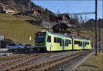ABe 4/8 471 der ASD im Kopfbahnhof Le Sepey.