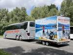 Setra 516 HD von Buck's Reisen aus Deutschland mit Anh�nger in Plau am See.