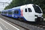 Arriva 450  Kasteel Hoensbroek   verlasst am grauen 19 Augustus 2026 Schin op Geul als RB nach Maastricht �ber Valkenburg.