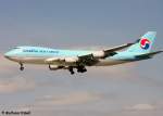 Eine Boeing B747-4B5ERF von KOREAN AIR CARGO mit der Kennung HL7438 aufgenommen am 22.05.2010 auf dem Flughafen Frankfurt am Main