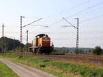 BEG (Bocholter Eisenbahn Gesellschaft) Diesellokomotive 295 057-4 mit Aufschrift FC Bocholt Oberliga-Meister 2022.