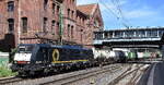 BRCE Dispo Lok 'ES 64 F4-287' [NVR-Nummer: 91 80 6189 287-6 D-DISPO], aktueller Leasingnehmer? vielleicht TXL mit einem KLV-Zug am 23.06.26 H�he Bahnhof Hamburg-Harburg.