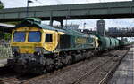 Freightliner PL Sp. z o.o., Warszawa mit de geleasten BRLL Claas 66 '653-05' (NVR: '92 80 1266 115-5 D-BRLL') und einem Getreidezug am 10.06.26 Durchfahrt Bahnhof Berlin-Hohensch�nhausen.