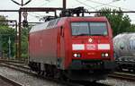 DBCSC Litra EG 3103 hat gerade ihren Zug aus Taulov nach Pattburg gebracht und f�hrt nun in ihre Abstellung.