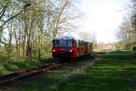 172 140 mit 172 141 mit ziel Bergen auf R�gen bei der Durchfahrt am ehemaligen DR-Haltepunkt Pastitz am 17.4.24