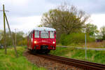 172 140 mit 172 141 von Lauterbach Mole kommend unterwegs in Richtung Bergen auf R�gen am 19.4.24