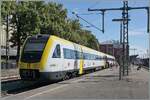 Obwohl die Hochrheinbahn zur Zeit baustellenbedingt im SEV betrieben wird, diesen zwischen Singen und Erzingen weiterhin DB 612 Triebz�ge.