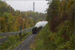 01 180 mit Volldampf auf dem Weg nach Oberndorf.