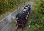 01 180 umf�hrt ihren Zug in Spaichingen.