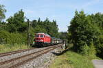 232 209 mit einem Autozug aus Hof kommend am 18. Juni 2026 bei Windischeschenbach.