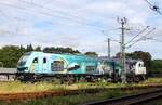HSL/ELP 2019 326 hat am 17.8.2026 einen D�ngerzug nach Norden gebracht und wurde in Flensburg am stillgelegten Reiterstellwerk Fo abgestellt.