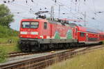 Nach langer Zeit war 112 108'W�lkchen' wieder zu Gast im Rostocker Hbf.
