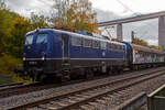 Es steht zwar 110 dran, ist aber 139 drin, wobei sie aber mal eine 110er (E 10.2) war: Die 139 262-0 alias 110 262-3 (91 80 6139 262-0 D-BYB) der BayernBahn GmbH f�hrt am 29 Oktober 2026, mit dem