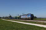 6193 793 von 'RTB Cargo' mit einem leeren Autozug aus M�nchen kommend am 30. September 2026 bei �bersee am Chiemsee.