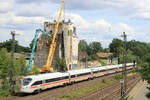 ICE T 411 028-4 kommt aus Hamburg angerauscht. Tostedt, 06.08.2026.