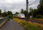 Gef�hrt von dem ICE 1-Triebkopf 401 005-4 (93 80 5401 005-4 D-DB) f�hrt am 22 Juli 2026, der leere ICE 1 LDV-Kurzzug (9 Mittelwagen) Tz 116 „Pforzheim“ wohl auf �berf�hrungsfahrt, auf der