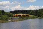 1648 209 und 1648 210 auf dem Weg nach Regensburg am 18. Juni 2026 am 'Rechenweiher' bei Escheldorf.