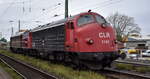 Cargo Logistik Rail-Service mit ihren NoHAB 'My 1142' (NVR: '92 80 1227 005-6 D-CLR') + 'My 1138 (NVR: '92 80 1227 004-9 D-CLR') am 29.10.26 H�he Bahnhof Magdeburg Neustadt.