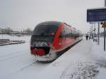 642 723 als RB 41 aus Magdeburg Hbf in Aschersleben. 02.01.2010