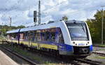 Landesnahverkehrsgesellschaft Niedersachsen mbH, Hannover (LNVG), Fahrzeugnutzer: Heidekreuzbahn GmbH (erixx) mit ihrem �Coradia Lint 54�  622 203/622 703  (NVR:  95 80 0622 203-7 D-ERIXX/95 80 0622