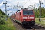 DB Regio AG - Region Nordost, Fahrzeugnutzer: Regionalbereich Mecklenburg-Vorpommern, Schwerin mit ihrer '146 277' [NVR-Nummer: 91 80 6146 277-9 D-DB] und dem RE5 Richtung Berlin Hbf. baustellenbedingt am 10.06.26 Einfahrt Bahnhof Berlin Hohensch�nhausen.