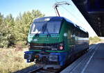 Flex Bahndienstleistungen GmbH, Leipzig [D] mit der geleasten northrail Smartron   192 059  [NVR-Nummer: 91 80 6192 059-4 D-NRAIL] am 19.10.26 abfahrbereit im Bahnhof Sch�nefeld b.
