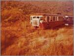Abgestellte Triebwagen der  U Caminu di Ferru di a Corsica - Chemin de Fer de la Corse.