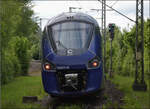 Erst zwei Wochen im Einsatz nach Deutschland ist ein wahrer Allesk�nner. Der Alstom Coradia Polyvalent R�giolis transfrontalier France-Allemagne, kurz Coradia Polyvalent TFA, kann 25 kV 50Hz, 15 kV 16,7 Hz, 1500 V Gleichstrom und mit Dieselmotor fahr ...