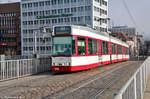 GT 8 DMNZ (Z) - 253 der Freiburger Verkehrs AG aufgenommen am 01.01.2016 am Freiburger Hauptbahnhof