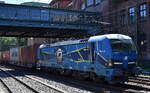EGP - Eisenbahngesellschaft Potsdam mbH, Potsdam [D] mit ihrer Smartron '192 101' [NVR-Nummer: 91 80 6192 101-4 D-EGP] und einem Containerzug Richtung Hamburger Hafen am 23.06.26 H�he Bahnhof Hamburg-Harburg.