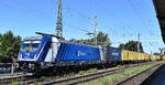 ČD Cargo Poland Sp. z o.o., Warszawa [PL] mit ihrer '388 039-0' [NVR-Nummer: 91 54 7388 039-0 CZ-CDC] und einem Containerzug am 12.08.26 H�he Bahnhof Magdeburg-Neustadt.