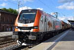 LTE Germany GmbH, Kassel [D] mit der von hvle untervermieteten ELP Eurodual Lok '159 274' [NVR-Nummer: 90 80 2159 274-0 D-ELP] und einem Getreidezug am 09.06.26 Durchfahrt Bahnhof Ruhland.