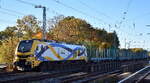 EVB - Eisenbahnen and Verkehrsbetriebe Elbe-Weser GmbH, Zeven [D]mit de geleasten ELP Eurodual Lok   2159 231-0 , Name:  Zelos  [NVR-Nummer: 90 80 2159 231-0 D-ELP], eventl.