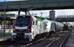 LEG - Leipziger Eisenbahnverkehrsgesellschaft mbH, Leipzig [D] mit der geleasten ELP Eurodual Lok  2159 228-6  [NVR-Nummer: 90 80 2159 228-6 D-ELP] und einem Kesselwagenzug (f�r Kerosin) leer am