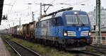 ČD Cargo a.s., Praha [CZ]  mit ihrer Vectron '383 019-7' [NVR-Nummer: 91 54 7383 019-7 CZ-CDC] und einem KLV-Zug am 29.10.26 H�he Bahnhof Magdeburg Neustadt.
