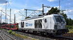 ČD Cargo Germany GmbH, Frankfurt (Main) [D]  mit der geleasten northrail Vectron Dual Lok '248 069' [NVR-Nummer: 90 80 2248 069-7 D-NRAIL] und einem Ganzzug PKW-Transportwagen (leer) am 22.06.26 H�he Leipzig-Thekla.
