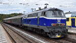 Cargo Logistik Rail-Service mit ihrer NoHAB  My 1151  (NVR:  92 80 1227 009-8 D-CLR )  mit drei ehemaligen DB Museumspersonenwagen des Verein zur F�rderung des Eisenbahnmuseums Vienenburg e.V.