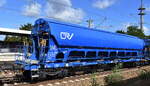 Vierachsiger Sch�ttgutwagen f�r den Transport von n�sseempfindlichen Sch�ttg�tern mit Schwenkdach vom Einsteller On Rail GmbH mit der Nr.