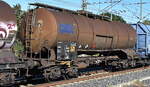 Kesselwagen vom Einsteller GATX Rail Germany GmbH mit der Nr. 33 RIV 80 D-GATXD 7874 588-6 Zaces, lt. UN-Nr.: 663/1135 f�r die Bef�llung mit Chlorethanol (Ethylenchlorhydrin) in einem gemischten G�terzug am 06.09.26 H�he Bahnhof Leipzig Thekla.