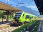 Auch in Domodossla zeigen sich die neuen FS Trenitalia Regionalfarben: Aus Novara erreicht der ME 501 010 sein Ziel , Domodossola.