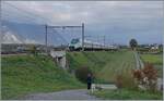 Der FS Trenitalia ETR 610 008 in der neuen iC Farbgebung ist als EC 41 auf dem Weg von Gen�ve nach Venezia und konnte kurz vor Aigle fotografiert werden. 

30. Okt. 2026