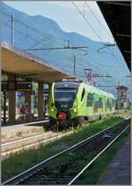 Nicht nur tief im S�den in Sizilien sind die neuen FS Trenitalia Regionalfarben zu sehen, sondern auch Domodossola: Zwar wird die (zur Zeit infolge Bauarbeiten in SEV bedienten) Strecke nach Milano von Trenord bedienet, doch von Novara kommen Trenita ...