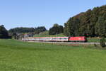 1116 260 mit einem 'EC' aus M�nchen kommend am 29. September 2026 bei Axdorf im Chiemgau.