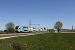 4010 018 aus Wien kommend am 330. April 2026 bei �bersee am Chiemsee.
