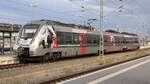 9442 619-4 (94 80 9442 619-4 D-ABRM) 9442 119-5 (94 80 9442 119-5 D-ABRM) bei der Einfahrt mit der S7 Halle(Saale) Hbf.