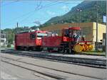 Gegen 28� im Schatten und in Blonay macht ein Schneer�umungszug Probefahren. Im Bild die schiebende MOB HGem 2/3 2501 mit dem X 464. 

27. Mai 2026



