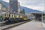 L'aventure ferroviaire de l'Oberland Bernois / Das Bahnabenteuer des Berner Oberlands - die MOB FZe 6/6 2002 hat mit ihrem Riviera Belle Epoque Zug von Blonay nach Montreux ihr Ziel erreicht.